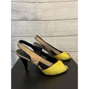 Vintage Shoes for Lovely People Peep-Toe Slingback Heels Size 9